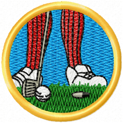 Golf Embroidery Design 2